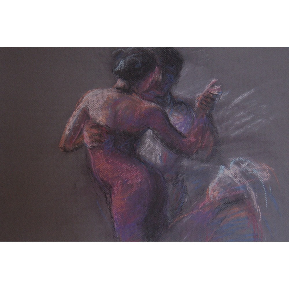 Open Embrace - Original Pastel Drawing