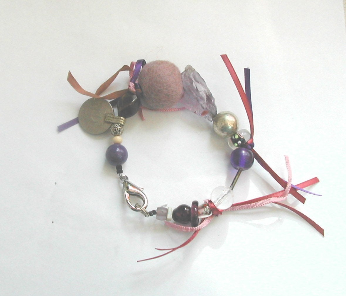 FEBRUARY  BIRTHSTONE  - AMETHYST ROUND THE WORLD BRACELET