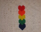 Rainbow Colored Heart Bookmark