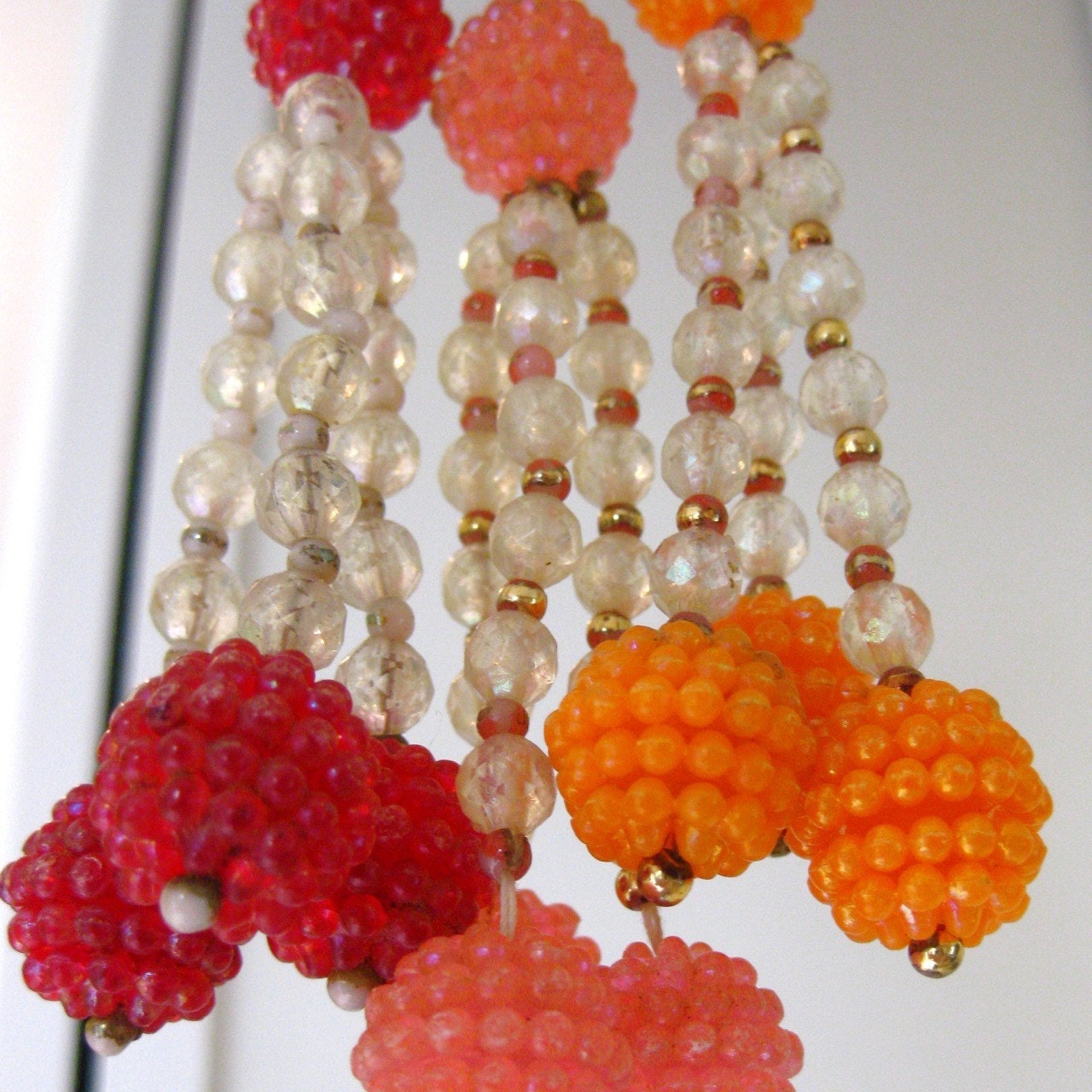 Vintage Tassel Bead Necklaces (Set of 3)