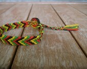 Chevron Rasta Friendship Bracelet