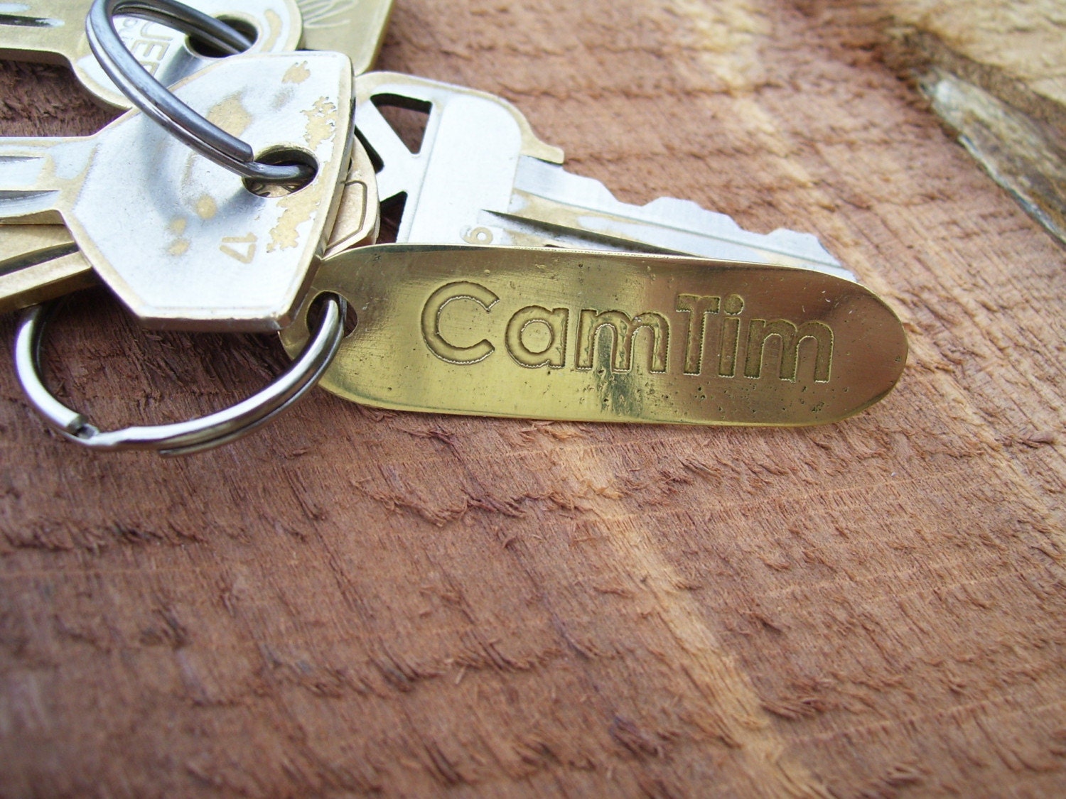 Campaign for Real Time Brass keychain