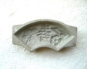 Vintage Japanese Metal Sweets Mold Kotobuki Plum Blossom Pine
