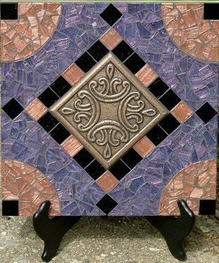 Amethyst Accent- Mosaic Wall Hanging