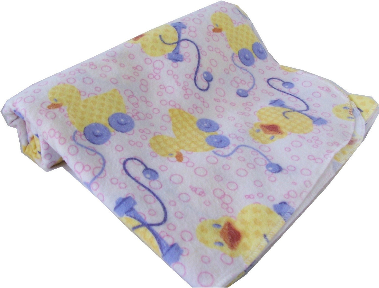 Yellow Duck Toys 43X44inch Baby Receiving Blanket