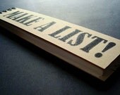 Make A List Upcycled Plain Paper Notebooks- set of 4 Special Price