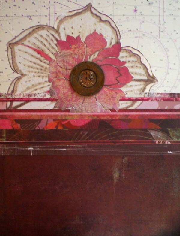 Overblown - Original Mixed Media Collage Art