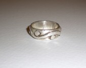 SALE (was 25.00) Fine Silver Ring/Band Size 7