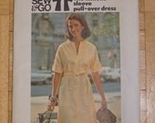 1970s Vingate Kimono Sleeve Pull-Over Dress - Butterick 4051