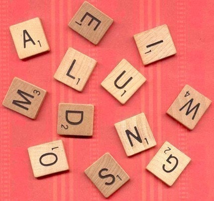20 Scrabble Tiles free pendant tutorial incl - mixed lot - random pick