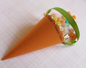 Printable Easter Treat Cone- Carrot