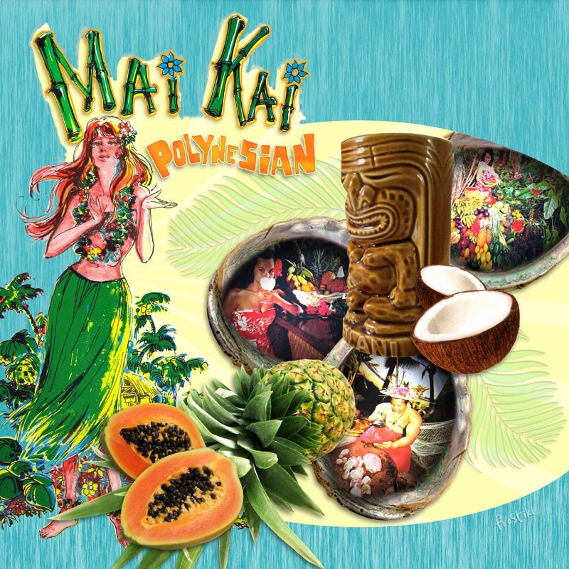 Tiki Print - Polynesian Feast