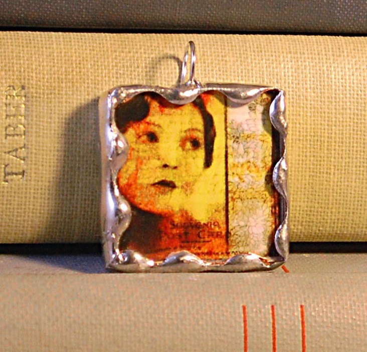Artistic  (Vintage Dictionary Series)  (Double-Sided) -- One Inch Soldered Pendant