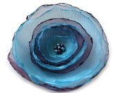 turquoise amethyst purple dance rose brooch