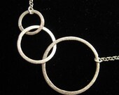 circles necklace - sterling silver necklace