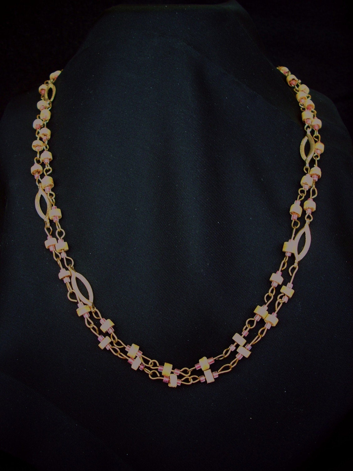 Pretty in Pink Wrap Around Necklace