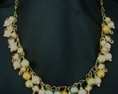 Pearl Iridescent Cluster Necklace