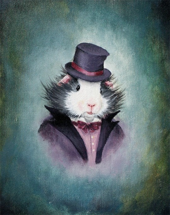 Cheswick Tiddlywink Guinea Pig Victorian Portrait
