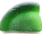 Dark Green Sea Glass Bottle Bottom from Grand Cayman