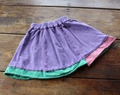 Organic Spinny Skirt--crocus purple