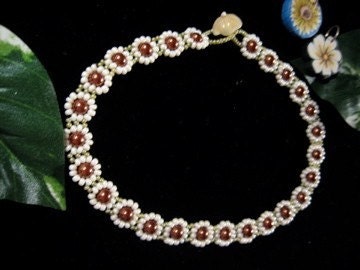 Earthtone Daisy Chain Choker
