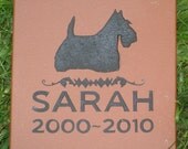 Scottish Terrier, Scottie Custom Pet Memorial Stone