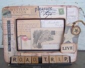 Photo Frame Vacation Handmade ROAD TRIP