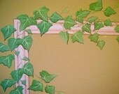 English Ivy Rub-on Mural Transfer
