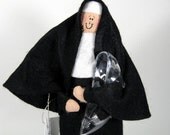 Nun Doll Catholic gift "Sisterella"--The good sister who had to do all the work