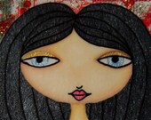ACEO (Original) - Red and Gold 2/8