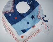 Hanky Bib, Red White and Blue