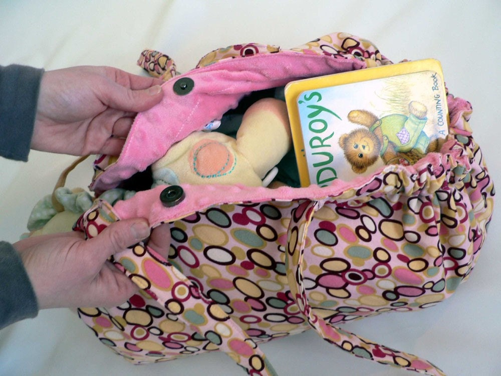 Playmat Purse (Diaper Bag Complement Toy Tote) for your baby girl