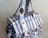 SnugasaBugBaby Diaper Bag in Blue Cocoa
