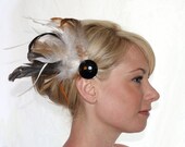 Feather and Gem Hairclip