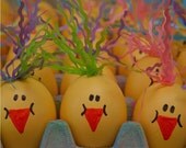 Cascarones (Confetti Eggs), TWO DOZEN, Cutie Chickies