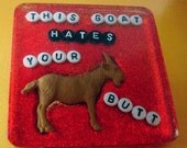 Postcard: This Goat Hates Your Butt