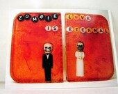 Shower Art Postcard - Zombie Love is Eternal