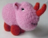 PATTERN PDF Crocheted and Felted Baby Rhino Amigurumi Pattern