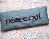 Lavender and Flaxseed Eye Pillow Hand Embroidered by Dolce Dreams