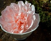 double camellia branch - handmade paper flowers for gift, wedding, or decor