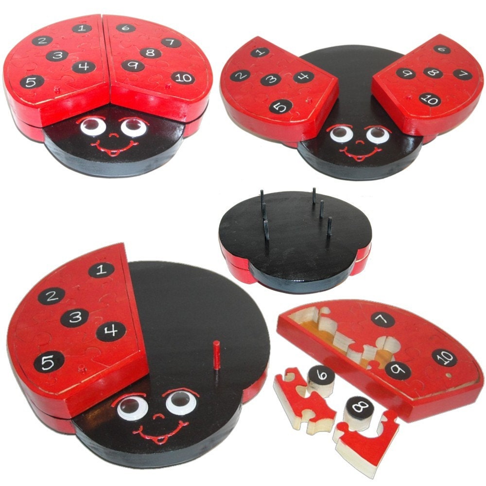 Childrens Educational Counting Ladybug 3D Puzzle