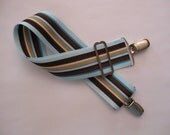 Adjustable Nursing Strap Blue and Brown Stripes