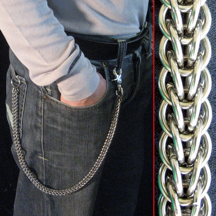 Wallet Chain - Full Persian (Rope) Weave - Stainless Steel