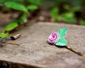 spiral rose hair pin - paper flower accessories for everyday or special event