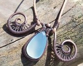 Blue Gears - Copper Necklace