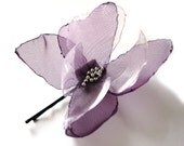 dreams of butterfly lilac purple hair pin