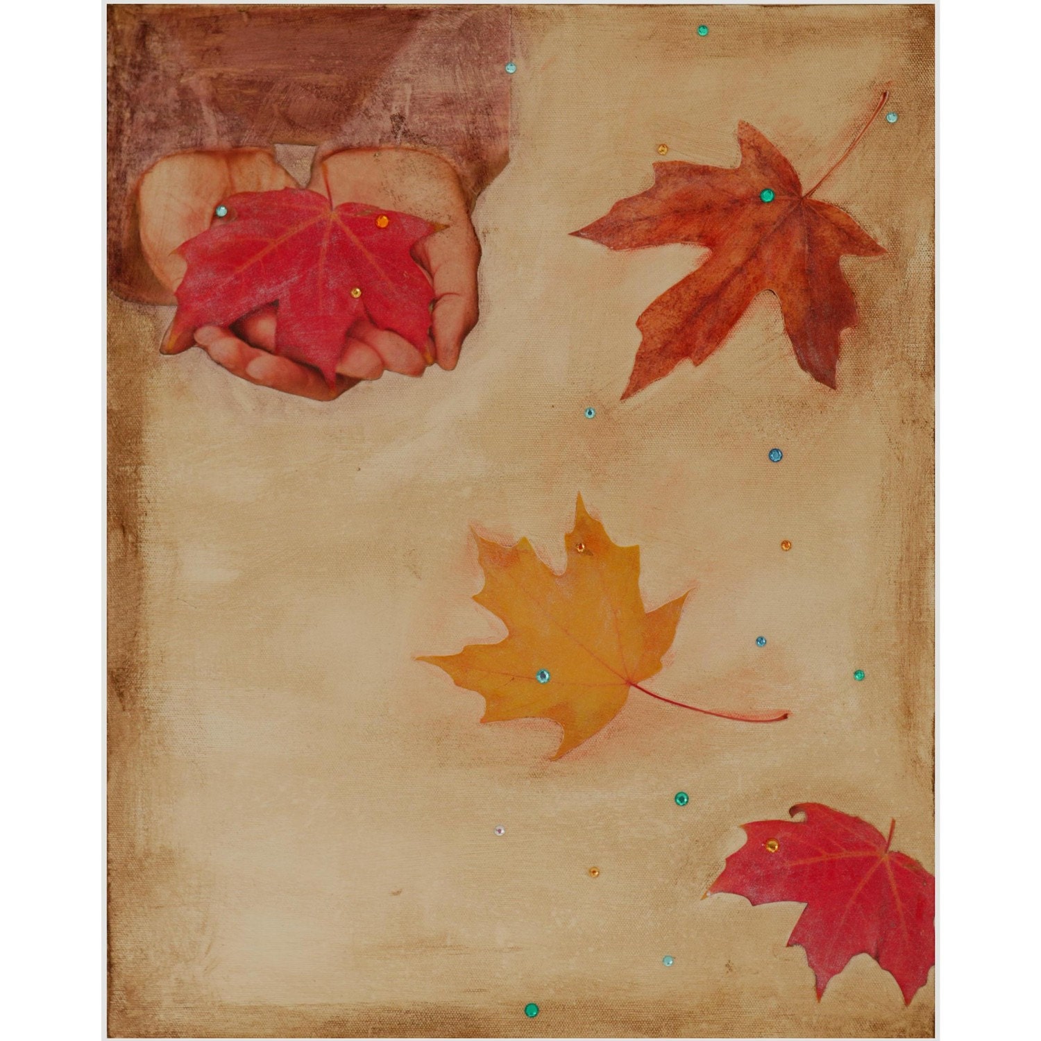 FALLING LEAVES Print