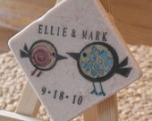 Birdie Save The Date Magnets, Wedding Favors, Tweet His and Her, Set of 25
