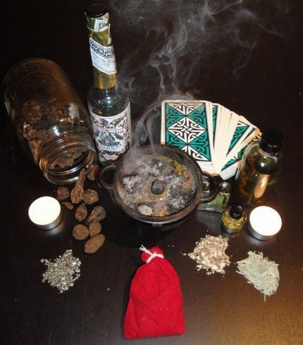 Custom TRIPLE-STRENGTH Custom Hoodoo Mojo Bag For Your Specific Needs with Condition Oil and Mini Reading - Money, Love, Success, Etc