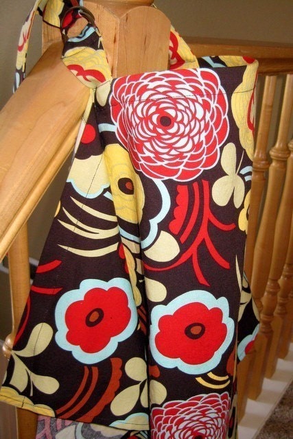 Nursing Cover - Brown with Large Floral